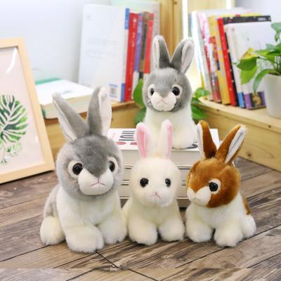 Cute Little White Rabbit Doll Korean Simulation Bunny Plush Toy Rag Doll Children's Girl Gift