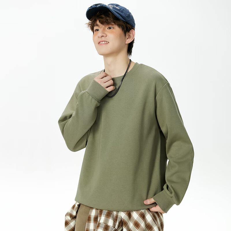 MINISO Men's Triangle Quilted Crewneck Sweatshirt