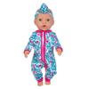 Children's 18-Inch Doll Dress-Up Onesie with Zipper and Accessories