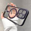 Luxury Wireless Charge Magsafe Transparent Phone Case For iPhone 11 12 13 14 15 Pro Max Plus Clear Magnetic Bumper Cases Cover