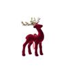 Hanging  Pendant Deer Ornaments Flocking Elk Ornament Christmas Reindeer Ornaments  Xmas Party
