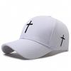 Cross-shaped Three-dimensional Embroidered Baseball Hats for Men and Women Sunshade and Sun Protection Baseball Hats