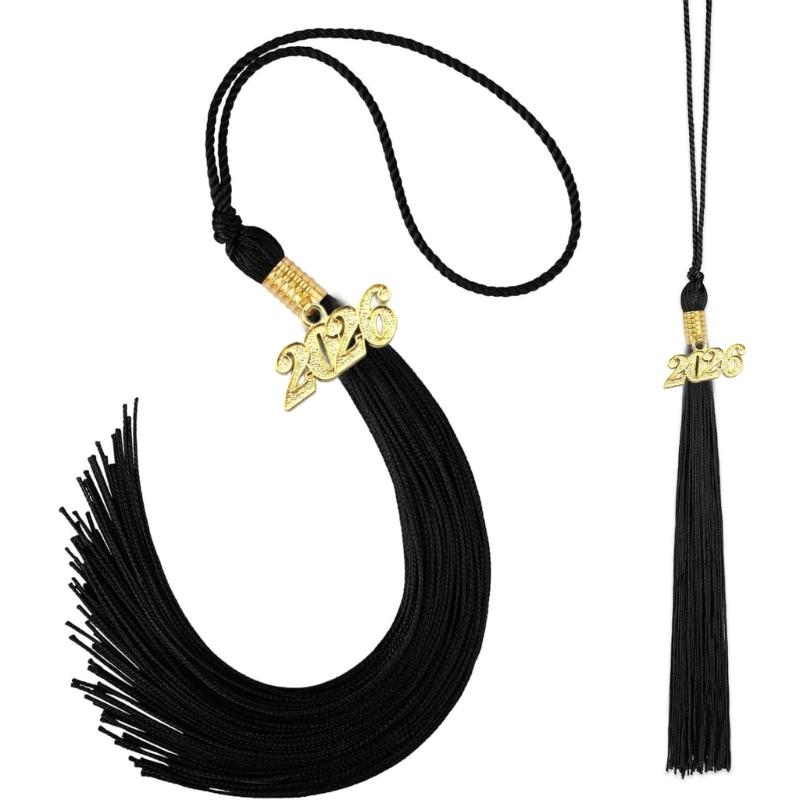 Doctoral Tassels Premium Polyester Fabric Smooth Texture Prom Attires For Graduate University Ceremonies