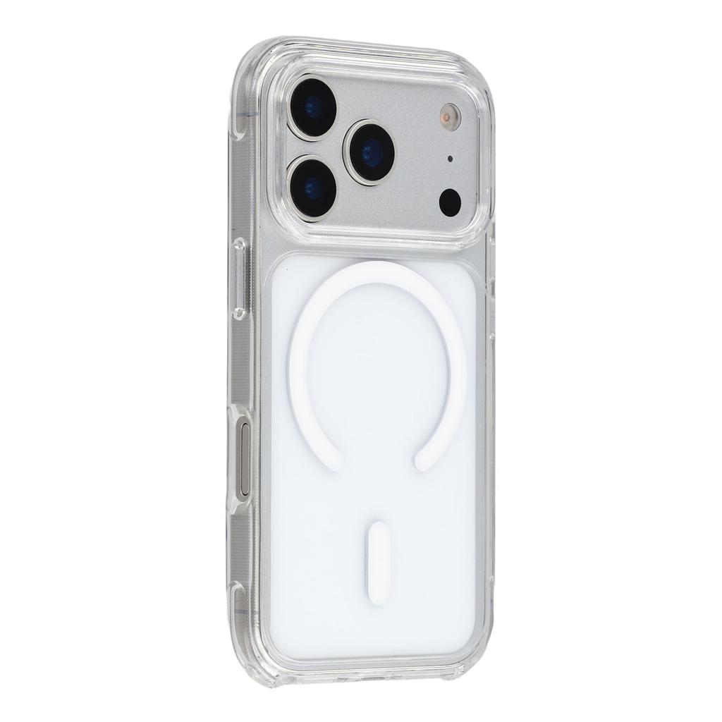 For iPhone 17 Pro Case Compatible with MagSafe TPU Acrylic Shockproof Clear Phone Cover