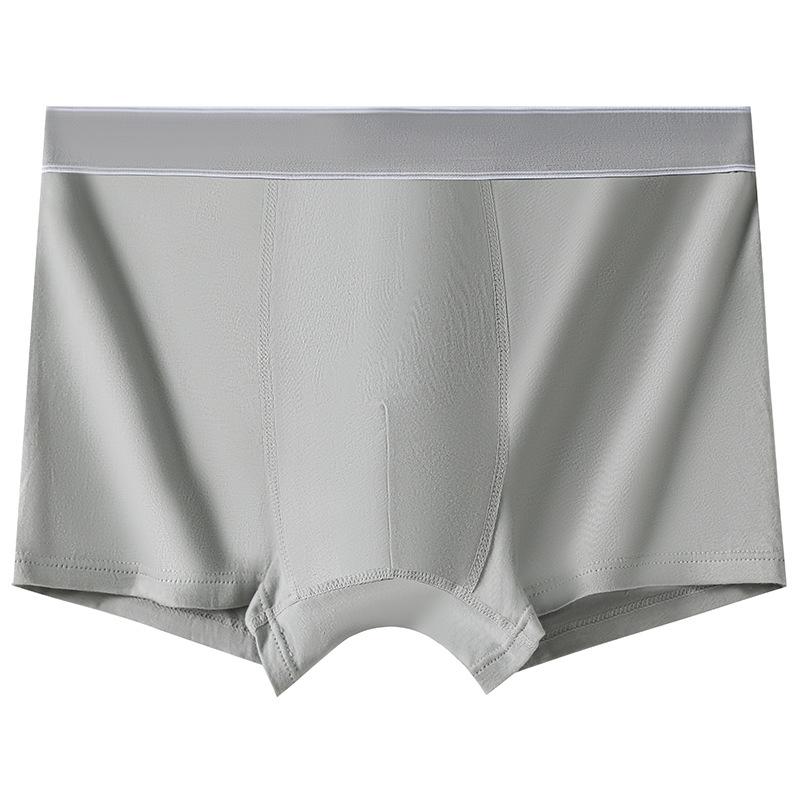 Men's Spring and Summer Simple Pure Color Cotton Breathable Antibacterial Crotch Underwear