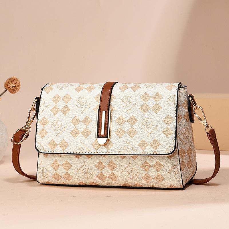 The New Print Texture Popular Bag with All Fashion Small Fresh All Instagram Shoulder Crossbody Bag
