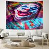 clown's Dark Portrait Tapestry, Unique Design Tapestry, Wall Decor for Bedroom,Livingroom, Playroom,Heartwarming Fan Holiday Gifts