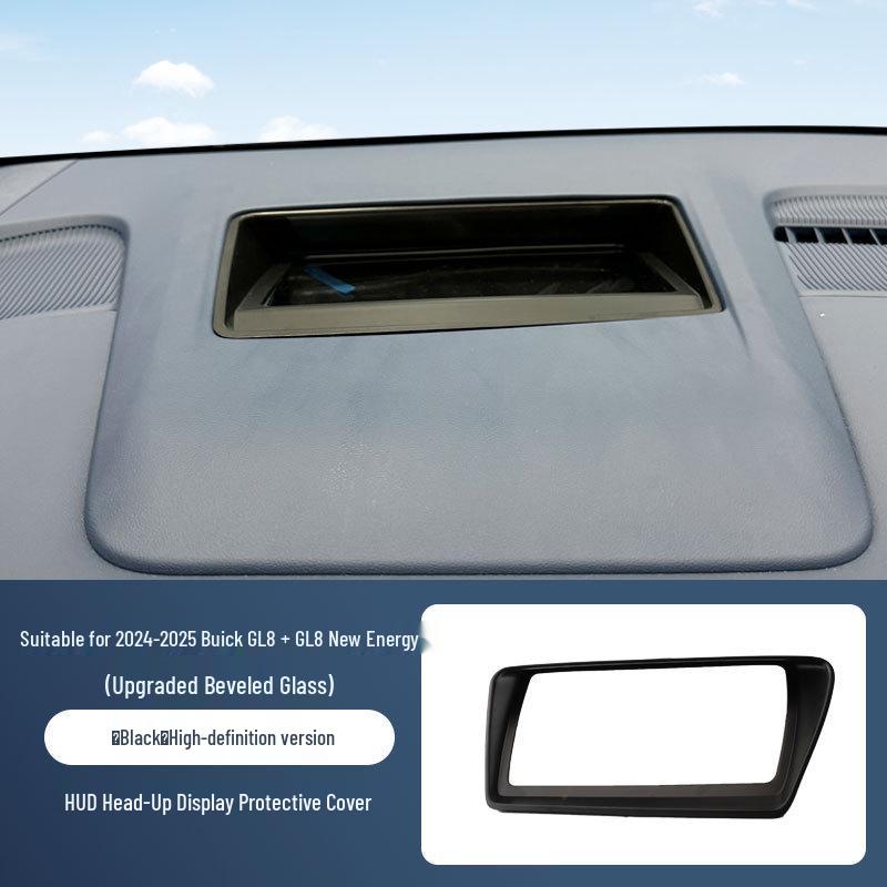 Beveled Glass Dustproof Cover for Buick GL8 24-25 Model HUD Display