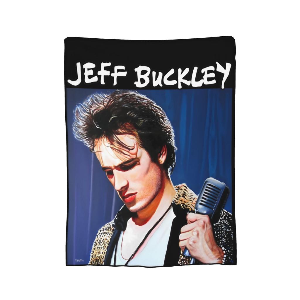 Jeff Buckley Volle Momente Legende Sänger Rock Flanell Überwurfdecke Decke für Bettwäsche Outdoor Super Warm Bettwäsche Überwürfe,