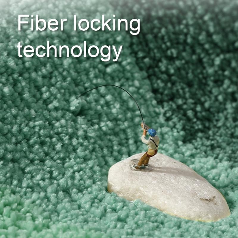 Rutschfeste Badematte Super Saugfähig Dick Plüsch Gestreift Weich Bereichsteppich Teppiche