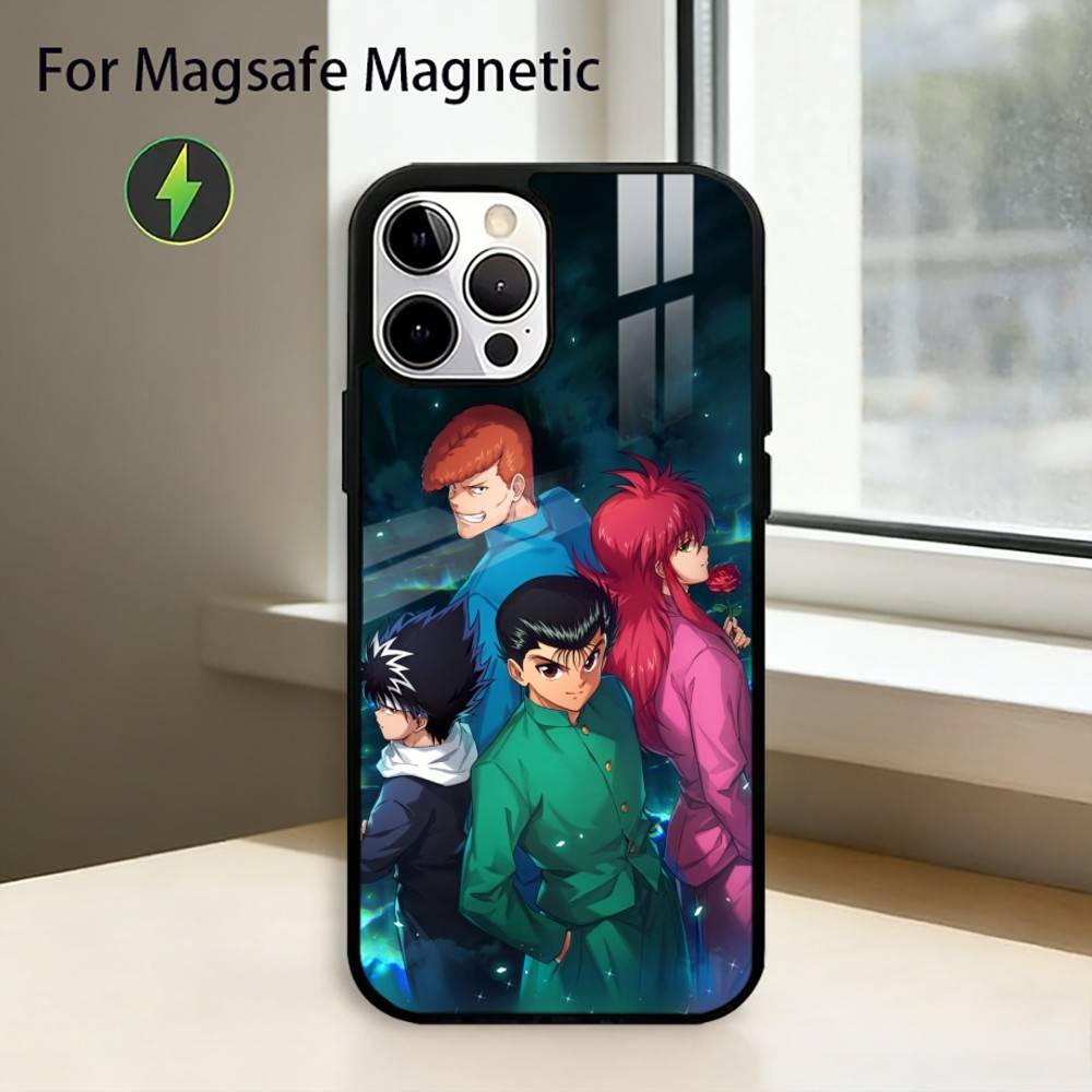 

Yu Yu H-Hakusho Phone Case For iPhone17,16,15,14,13,12,11 Plus,Pro Magnetic For Magsafe Wireless Charging iPhone11PROMAX