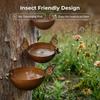 3pcs Retro Rain Collector Set - Screw-Fixed Design, Suitable for Insect Waterers, Garden Stakes And Metal Decorations