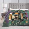 Cappuccino Assassino Italian Brainrot Memes Blanket  Travel Flannel Bedding Throws For Couch Chair Sofa Bed Super Soft Bedspread
