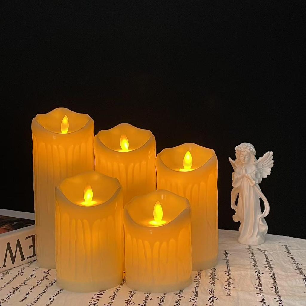 Lumină LED tremurândă de lumânare pentru ambianță romantică și de nuntă