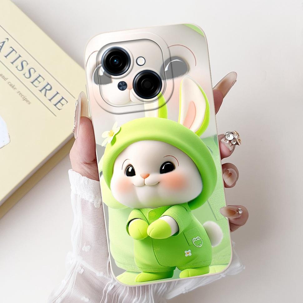 Cute Panda For Tecno Spark Go 1 2024 Case Soft Silicone Cover For Tecno Spark Go 2025 SparkGo 1 Go1 Pop 9 Pop9 Case Bags 6.67"