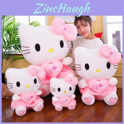Adorable Juguete Kawaii de Hello Kitty Encantador Cojín Relleno Muñeco Suave de Felpa Regalo Perfecto para Niños
