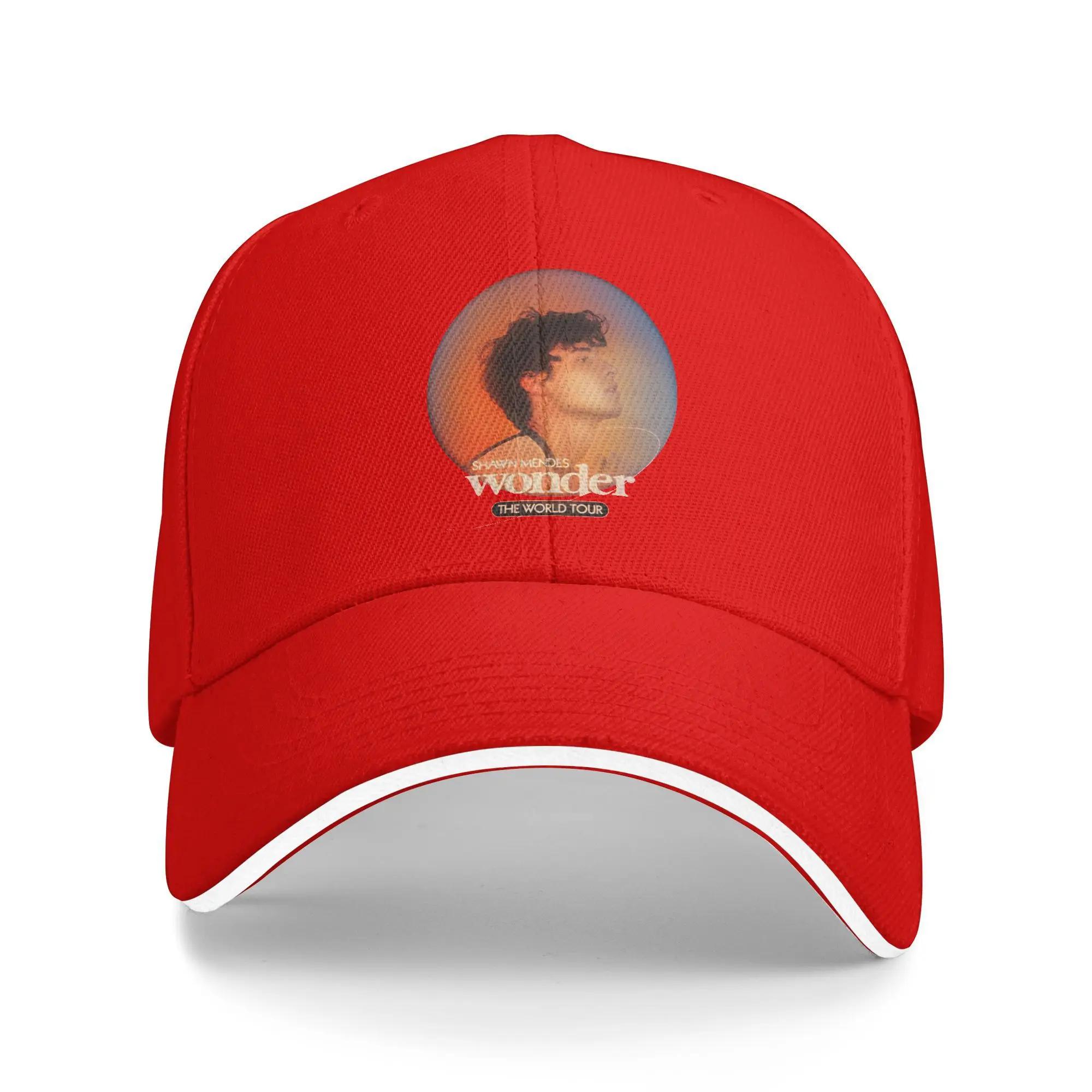 

Shawn Unisexdes the World Tour Sun Baseball Cap Unisex Adult Design Trucker Hat Sunscreen Streetwear Running Hippie Snapback Cap One Size
