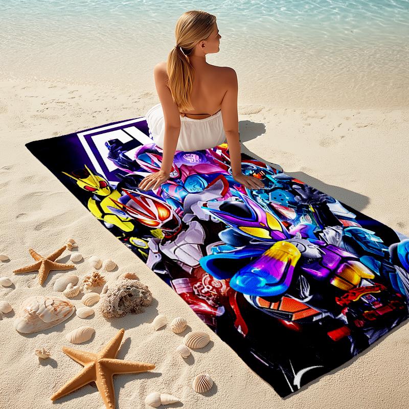 1pc Mighty Morphin Power Rangers3 Beach Towel, Comfortable and Thick, and Swimming/Bath/Picnic/Camping Towel, Suitable for Seaside Beaches