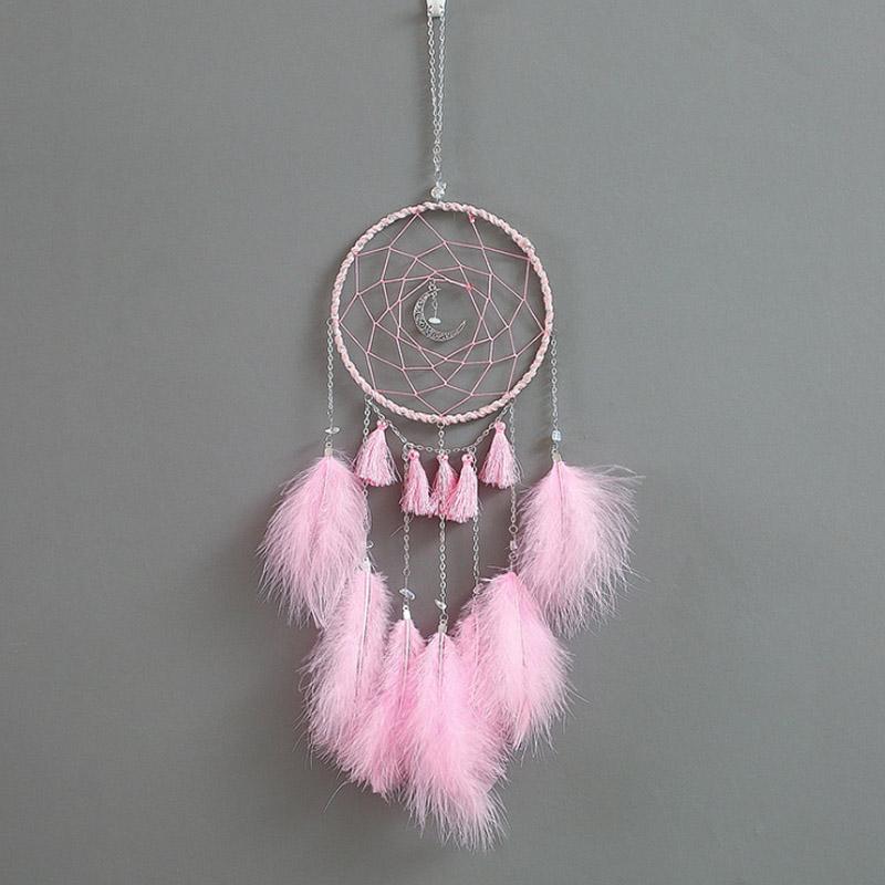 Colorful True Feather Dream Catcher Lights Up Creative Dreamcatcher Girls Practical Special Birthday Gifts Home Decoration