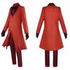 Alastor Cosplay Kostüm Hazbin Uniform mit Krawatte Handschuhe Radio Dämon Halloween Kostüm Anime Hazbin Alastor Outfits