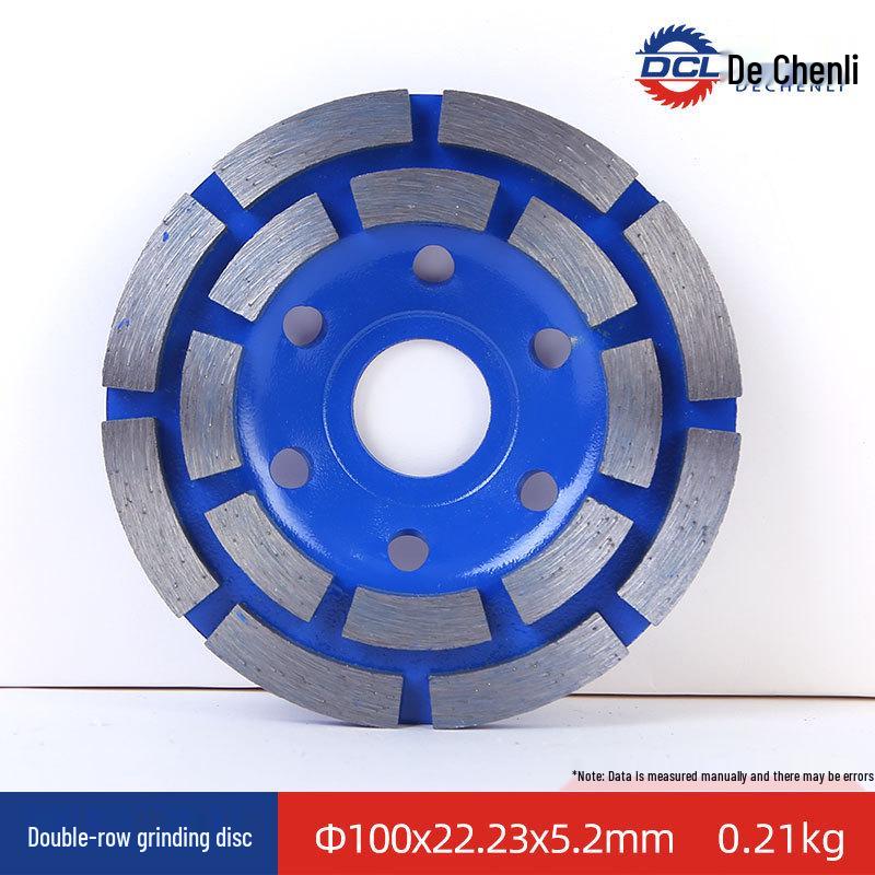

Diamond Double Row Cup Grinder - 100-230mm Angle Grinding Disc for Marble & Concrete, Wear-Resistant