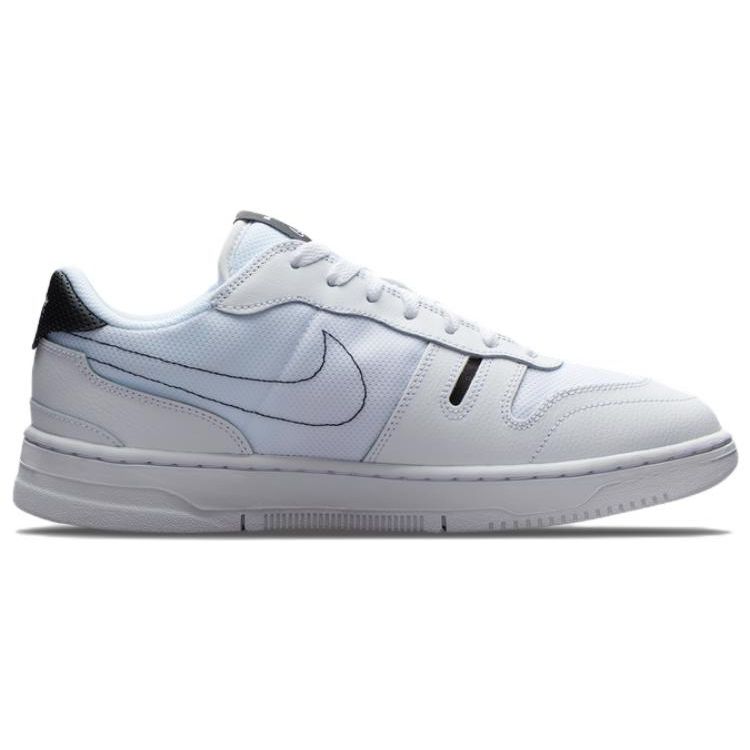 Nike Squash Type Leather Fabric Slip Resistant Durable Lightweight Low Top Skate Shoes Men Skate Shoes Black White CT2922-100