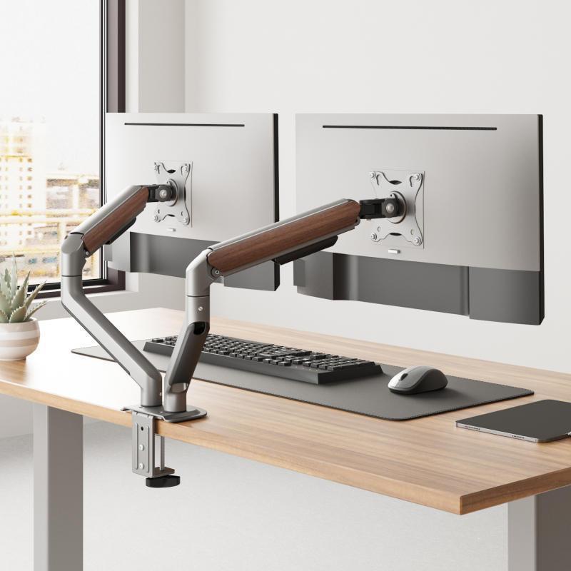 Dual Screen Laptop Display Stand with Adjustable Lifting Base