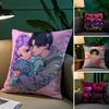 K-Pop Demon Hunters-H Saja Boys-S  Anime Movie Pillow Case Silky Elegant Comfort Sofa Bed  Invisible Zipper Beach Pillowcase