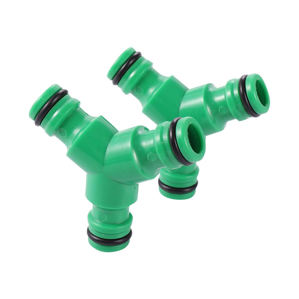 

10 Pcs 16mm Garden Irrigation Quick Connector Y Type 3 Way Garden Hose Connector Garden Hose Splitter Fast Repair Coupling 10pcs
