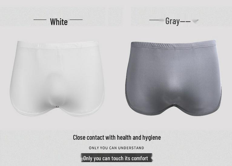 Men's Dual-Use Low Waist Skirt Shorts with Lined Ice Silk Boxer - Loose Cargo Home Pants