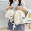 Schoolbag Korean New Polka Dot Backpack Small Backpack Commuting Cute High Value Backpack College Student Fashion Schoolbag