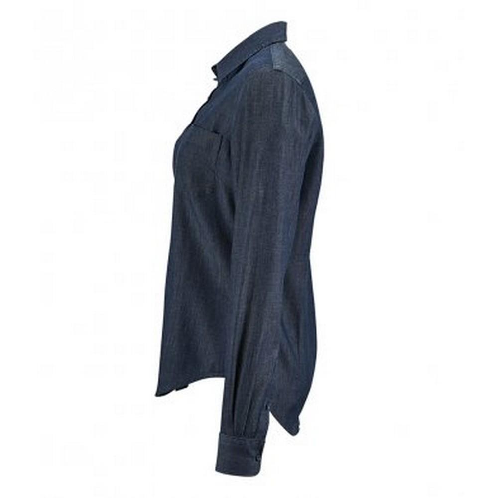 SOLS Womens/Ladies Barry Long Sleeve Denim Shirt