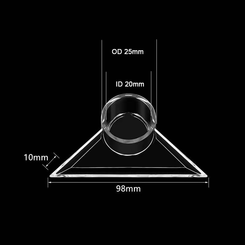 16~32mm Transparency Acrylic Triangle Nozzle Aquarium Fish Tank Pump Duckbilled Water Outlet Return Pipe Fittings DIY Connector