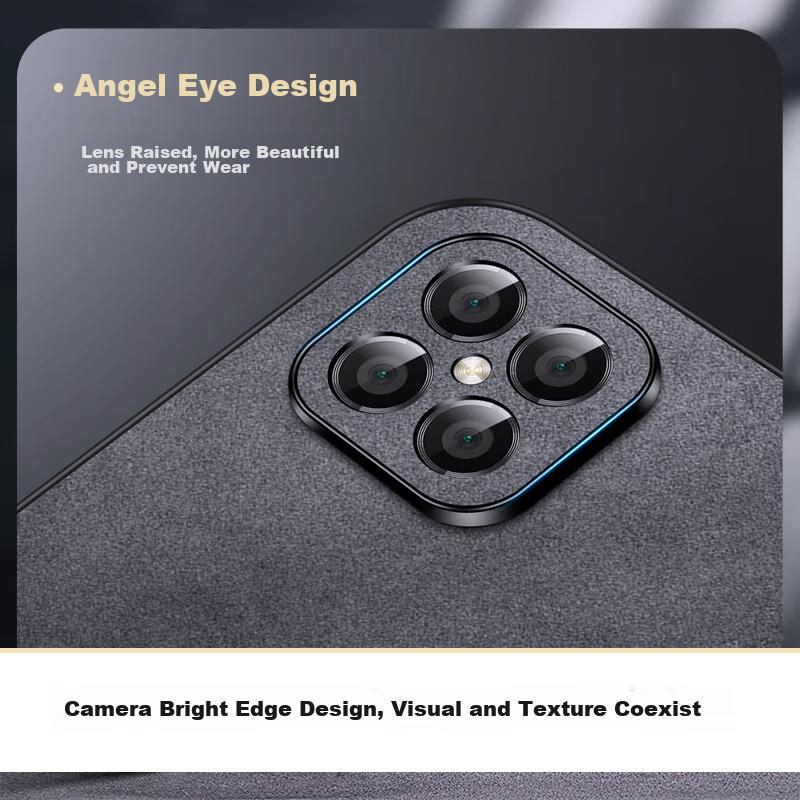 Huawei Nova8se Phone Case, Nova8 Se Protective Cover, Shockproof Lens Full Protection Soft, Simple Luxury Outer Casen, Leather Case, Black