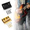 4 String Electric Bass Guitar Fixed Bridge 79.5x51.5MM Guitar Bridge Assembly Metal Texture Perfect for Electric Guitar