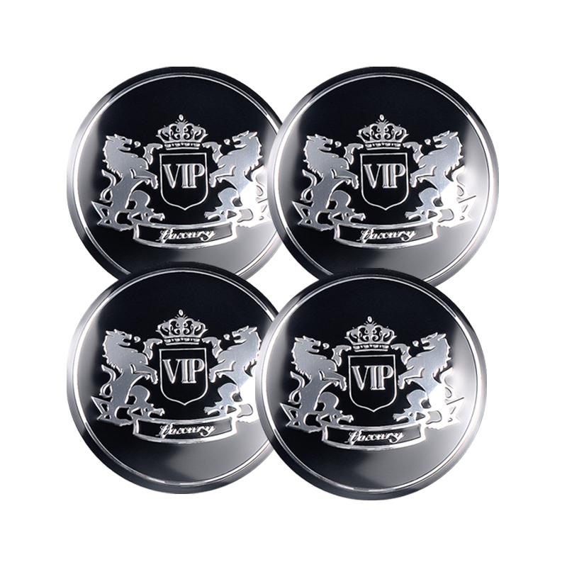 For Audi A856MM Car VIP Badge Wheel Center Hub Caps Sticker Tire Rim Covers Stickers Auto Accessories For Audi BMW Benz Volvo Skoda Honda