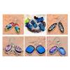 7pcs Elegant Jewelry Art Glass Squares Charm Easy to Use Fused Glass for Handmade Jewelry Art Enthusiasts