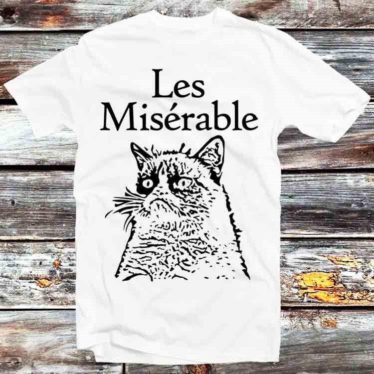 

Les Miserable Le Grumpy Cat T Shirt B616 2XL