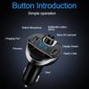 Car Hands-free FM Transmitter Bluetooth MP3 Player Car Kit Dual USB Car Charger Support TF Card/U Disk Music Play