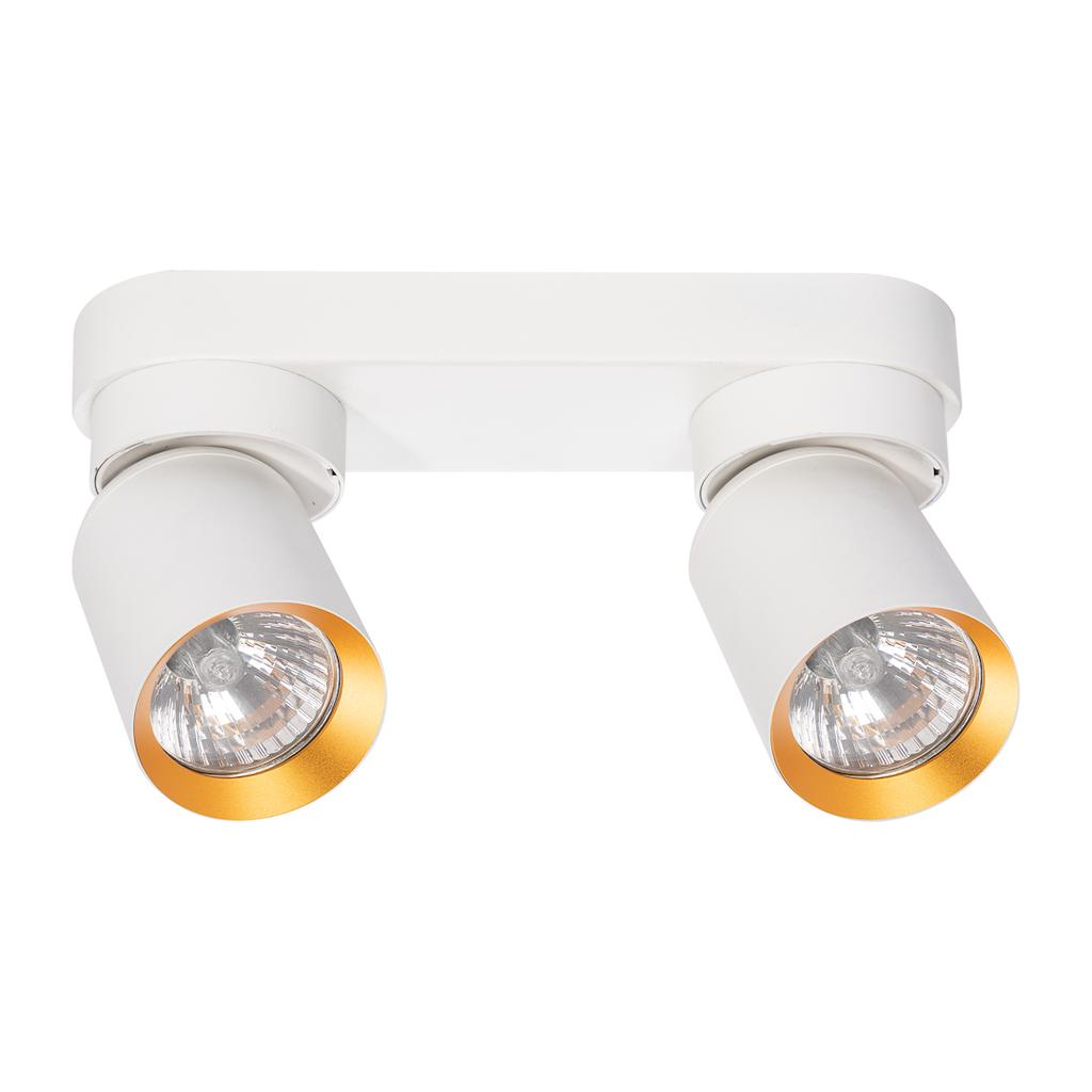 Andy Ceiling Lamp 2Xgu10 White + Gold