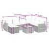 VidaXL Salon de Jardin avec Coussins 8 pcs, Canapés de Terrasse, Ensemble de Meubles de Patio, Mobilier d'Extérieur, Gris 3264158