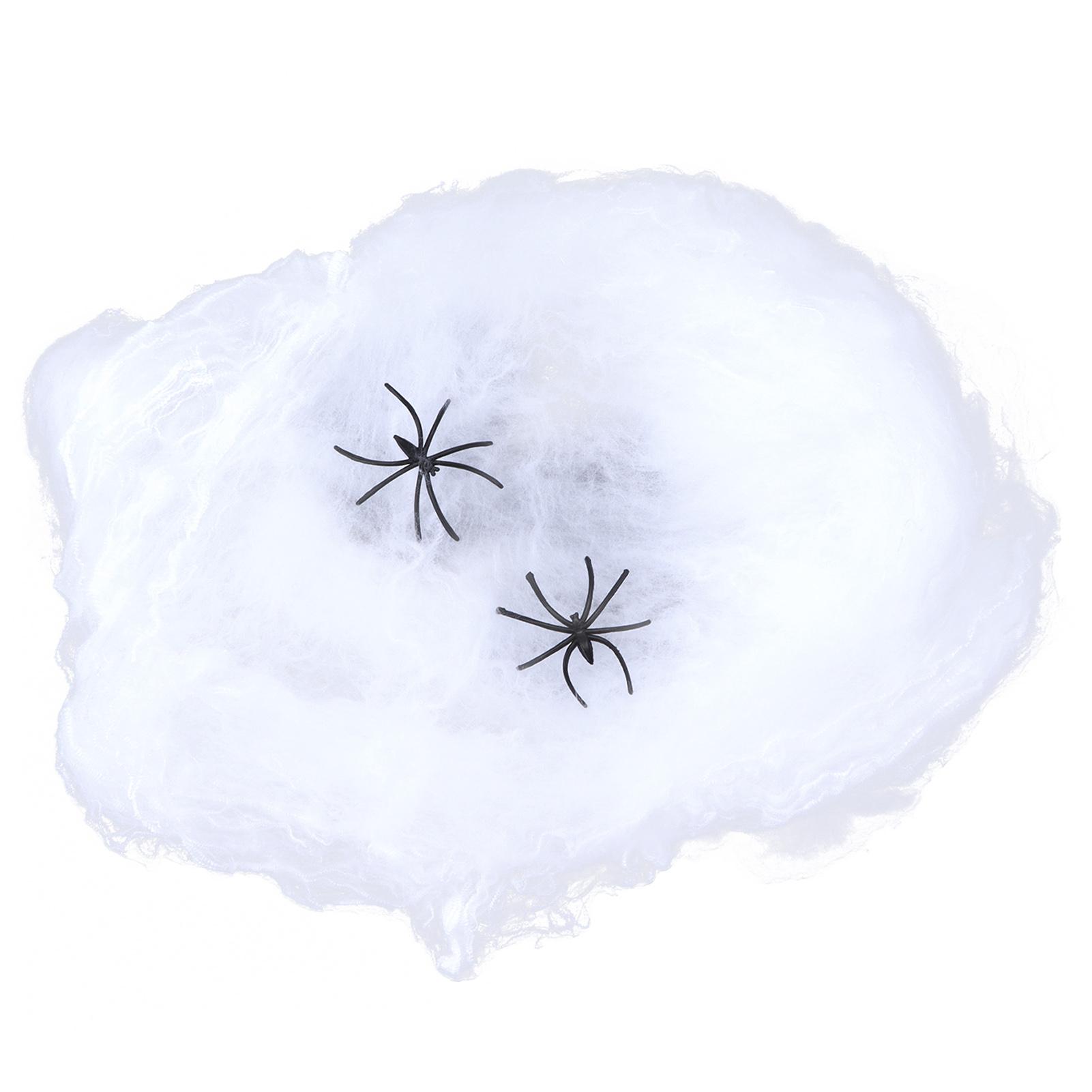 

5 шт. Ужасающе Живые Масштабируемые Паутина Хэллоуин Декоративные Принадлежности для Внутреннего и Наружного Использования Фиолетовый белый