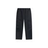 Li Ning Pantalon Décontracté Droit Taille Moyenne Couleur Pure Homme bas Noir AYKU039-2