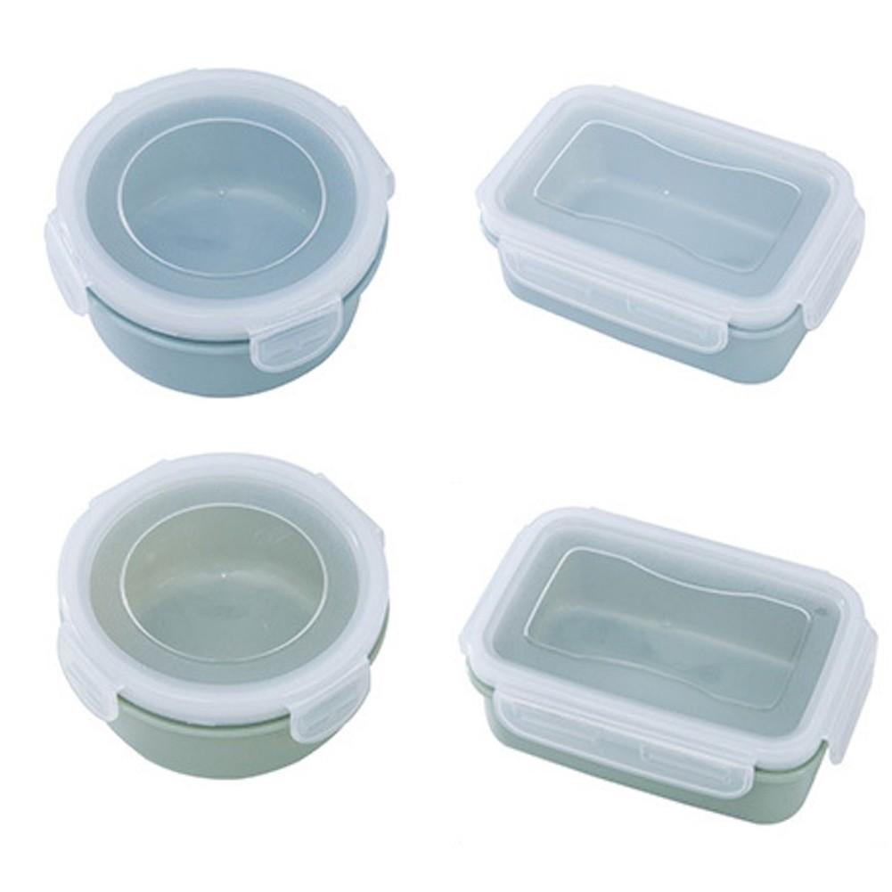 Airtight Lunch Box Food Container Clip Lock Seal Storage Box Clear Mini