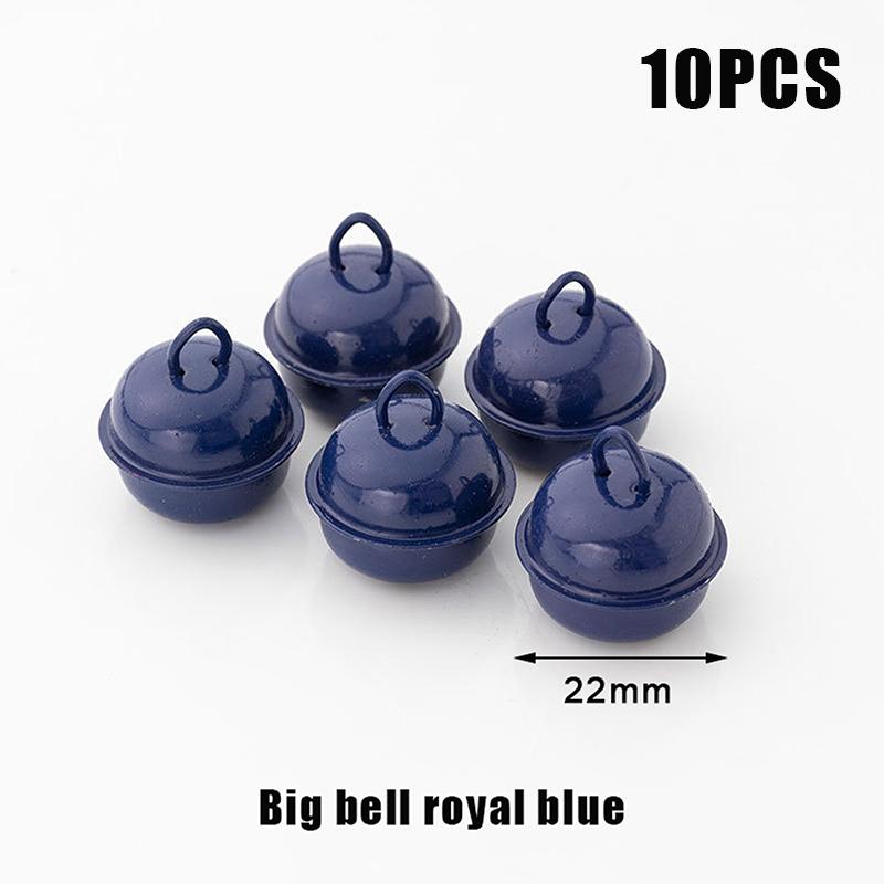 10 szt. 22 mm Kolorowe Malowane Dzwonki Jingle Metalowe Okrągłe Mini Dzwoneczki Ozdoby Dekoracje Wisiorki na Boże Narodzenie Rękodzieło DIY