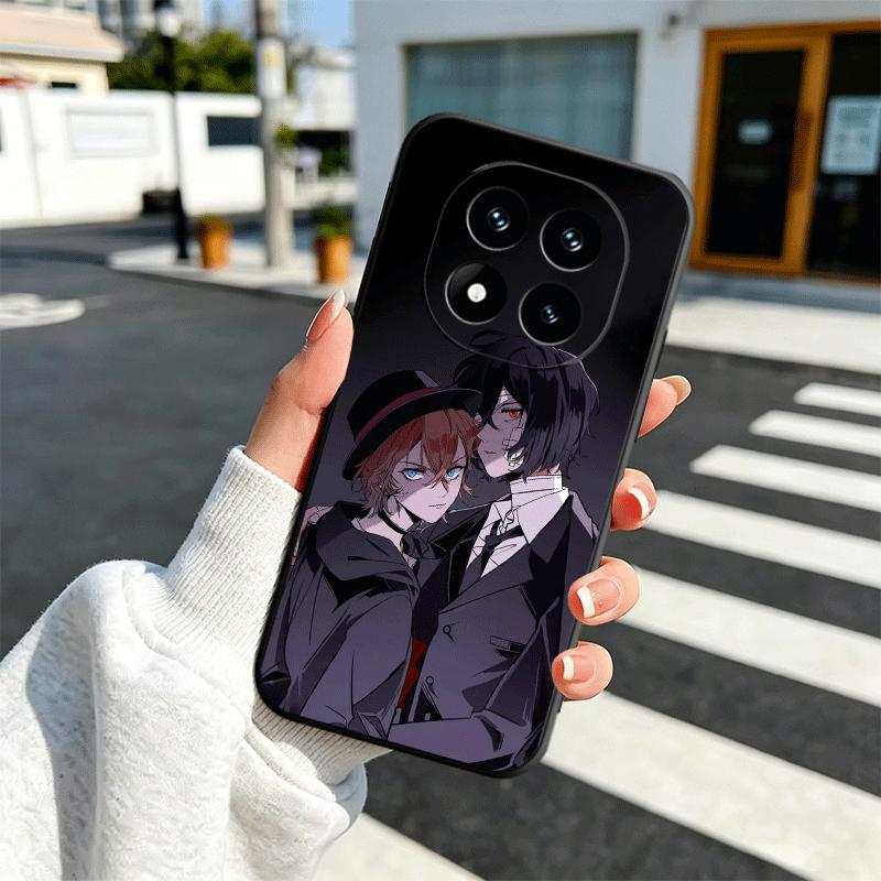 

Мягкий чехол для телефона Bungo Stray Dogs Double Black для Xiaomi Redmi Note 12 13 14 15 Pro Plus 11 12S 11S 11T 10 4G Черная задняя крышка S Redmi Note12ProPlus