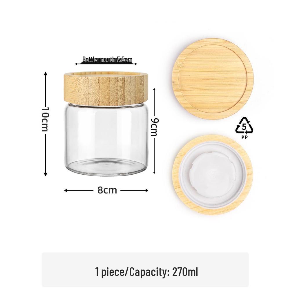 Food Grade Sealed Glass Storage Jar for Tea, Coffee & More