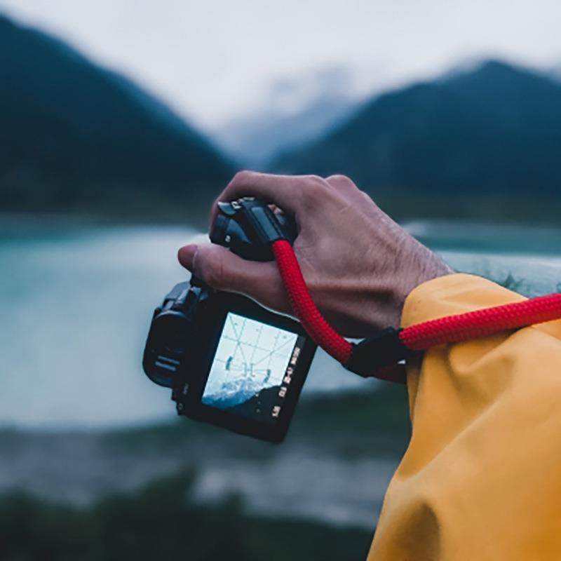 Durable and Stylish Nylon Camera Wrist Strap for Climbing and Photography, Artistic and Comfortable Camera Hand Strap.