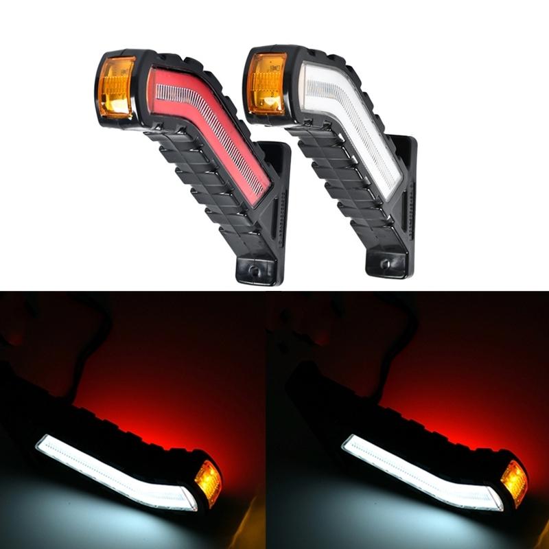 1 pereche 10-30v LED lumini laterale de contur lampă de tulpină lampă de marcare lampă E8 E-MARK remorcă camion camion tractor autobuz lumini