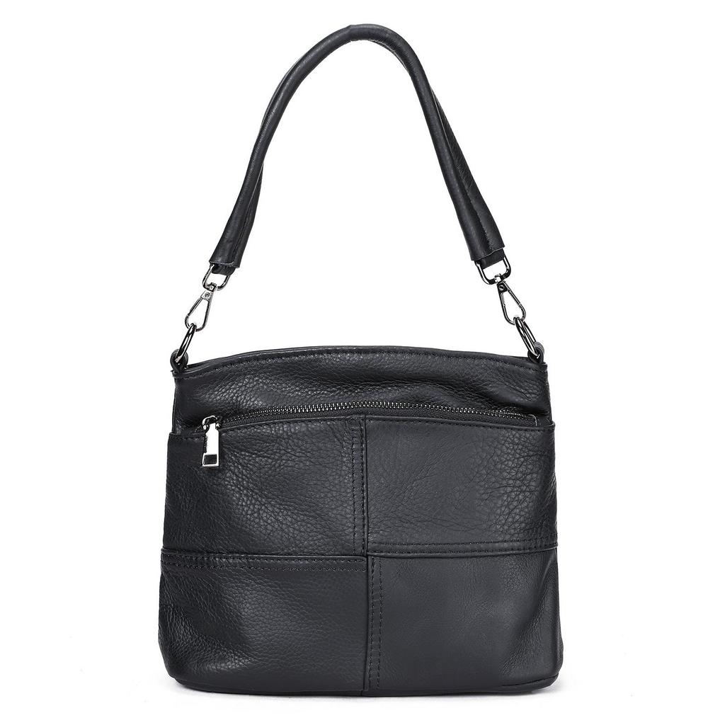 Genuine Leather Single-shoulder Bag Top Layer Cowhide Mother's Bag Large-capacity Women's Hand Bill Shoulder Bag